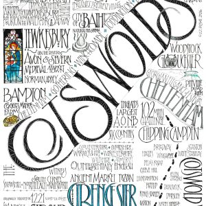 The Cotswolds signed print
